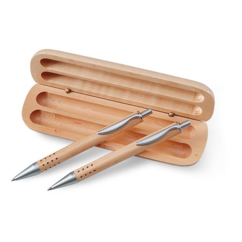 Luxury wooden pen set - Image 1